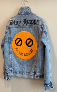 Denim Stay Happy Replica Jacket