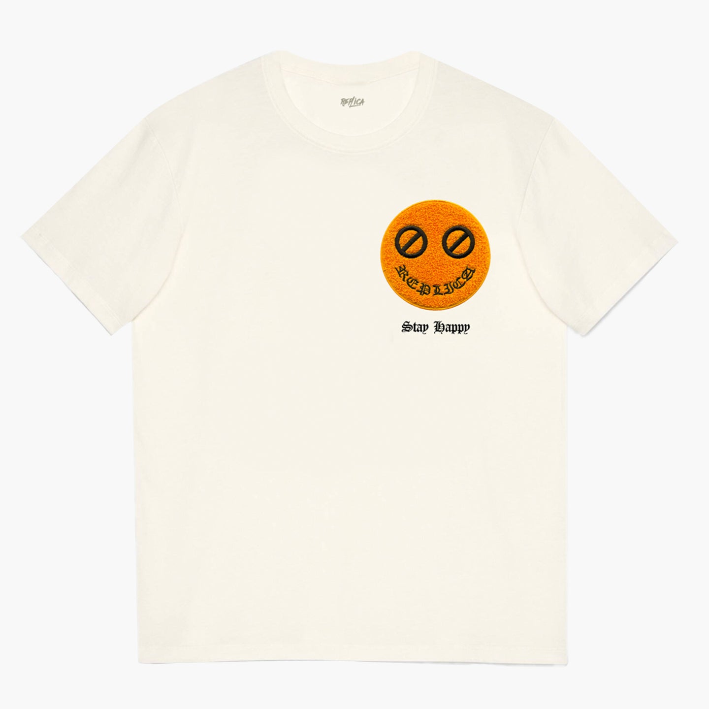 Small Stay Happy face - Replica T-shirt